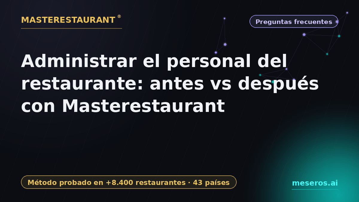 Managing restaurant staff: before vs after with Masterestaurant — Masterestaurant