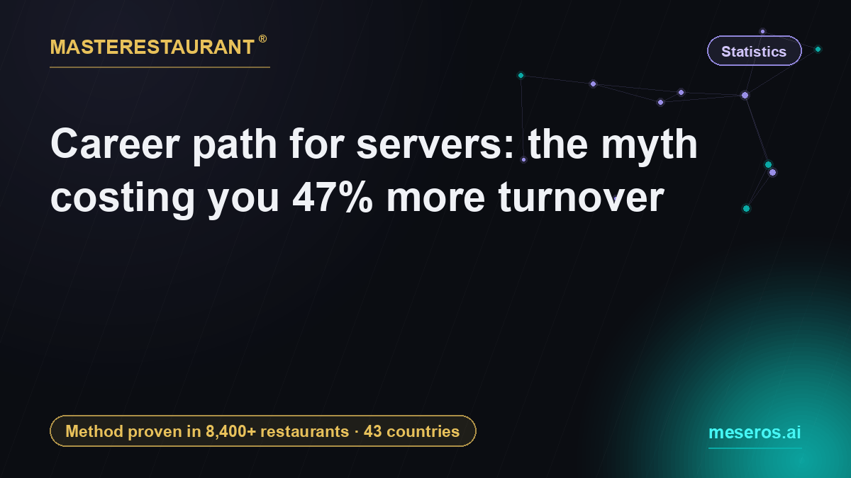 Career path for servers: the myth costing you 47% more turnover — Masterestaurant