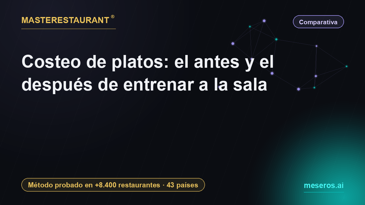 Costeo de platos: el antes y el después de entrenar a la sala — Masterestaurant