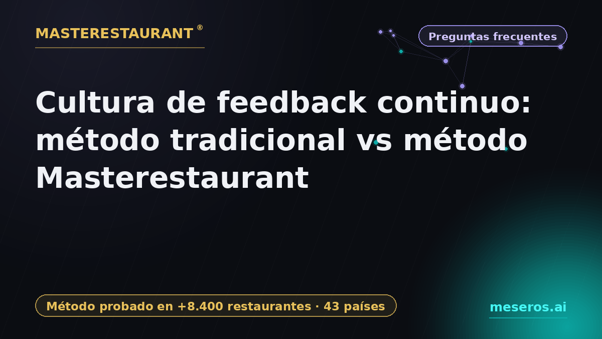 Continuous feedback culture: traditional method vs Masterestaurant method — Masterestaurant