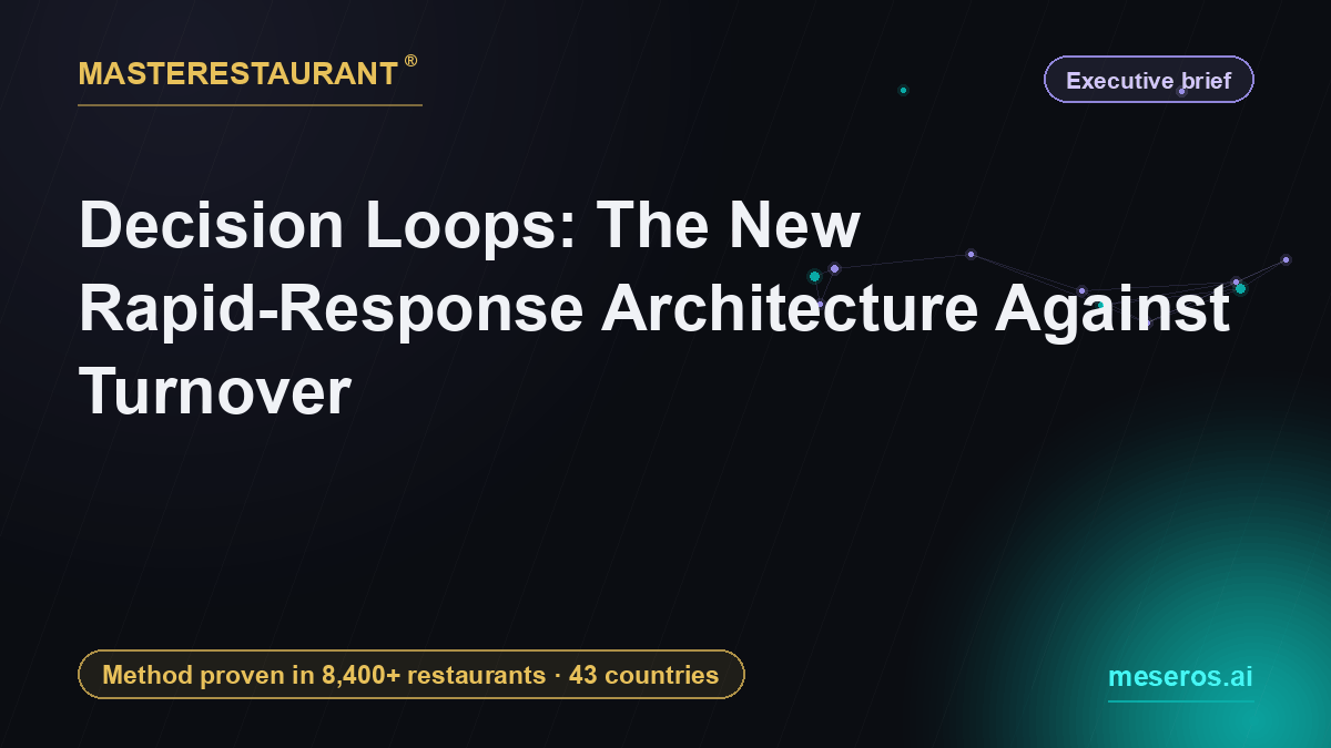 Decision Loops: The New Rapid-Response Architecture Against Turnover — Masterestaurant