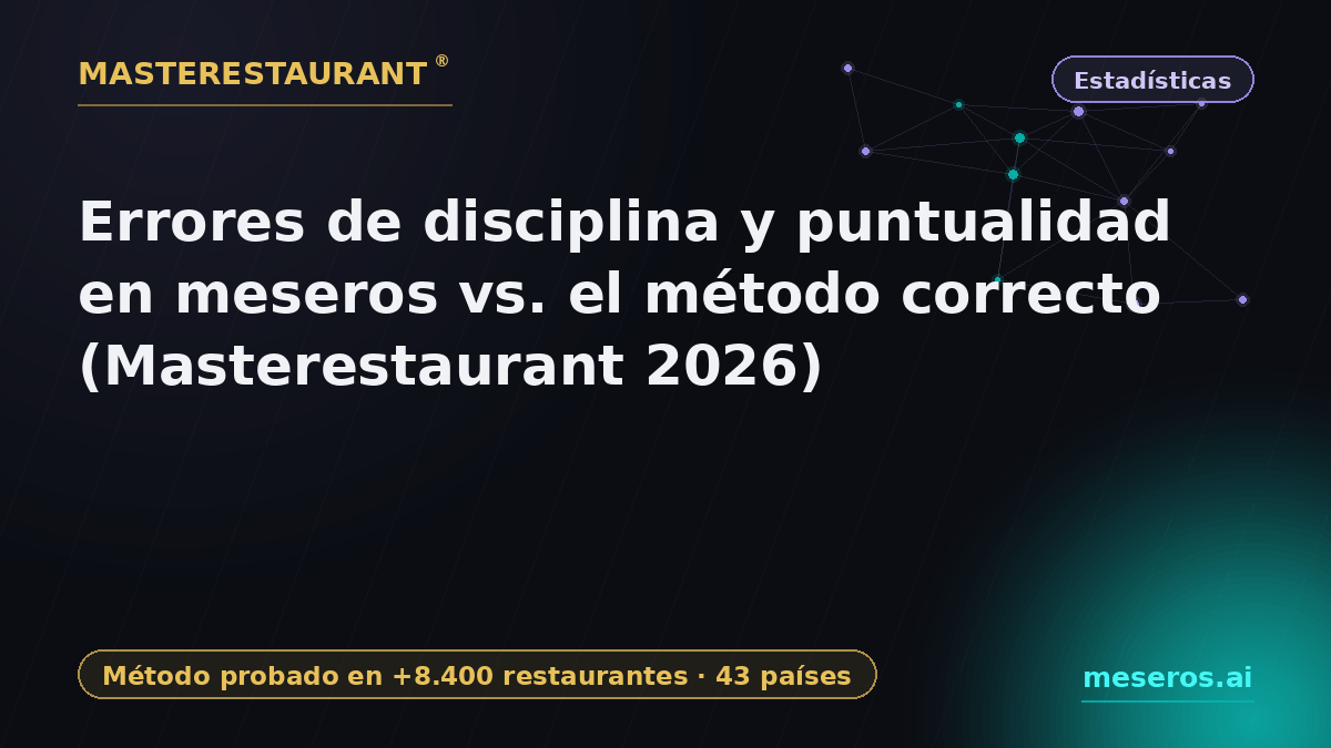 Discipline and punctuality mistakes for servers vs. the right method (Masterestaurant 2026) — Masterestaurant