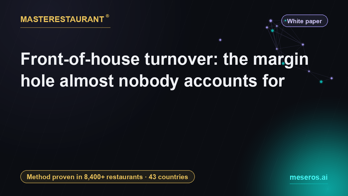 Front-of-house turnover: the margin hole almost nobody accounts for — Masterestaurant
