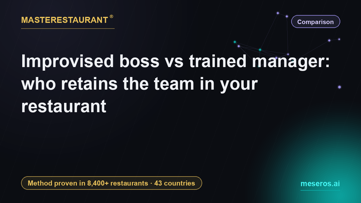 Improvised boss vs trained manager: who retains the team in your restaurant — Masterestaurant
