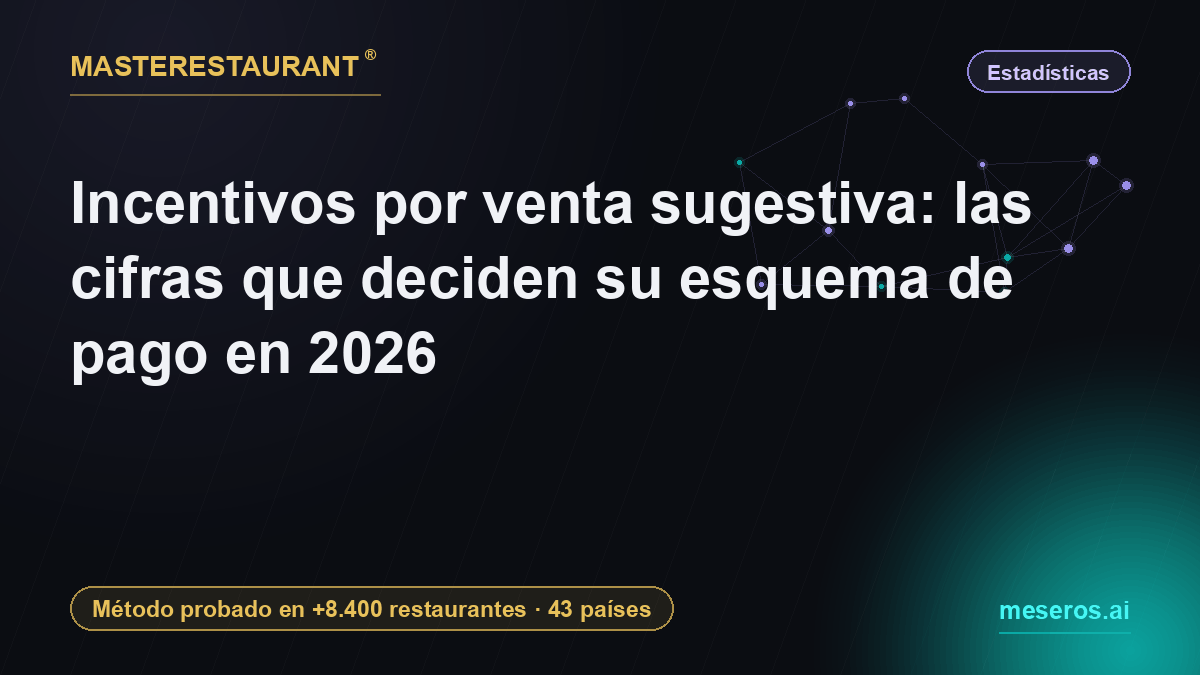 Upselling incentives: the 2026 numbers that decide your pay scheme — Masterestaurant