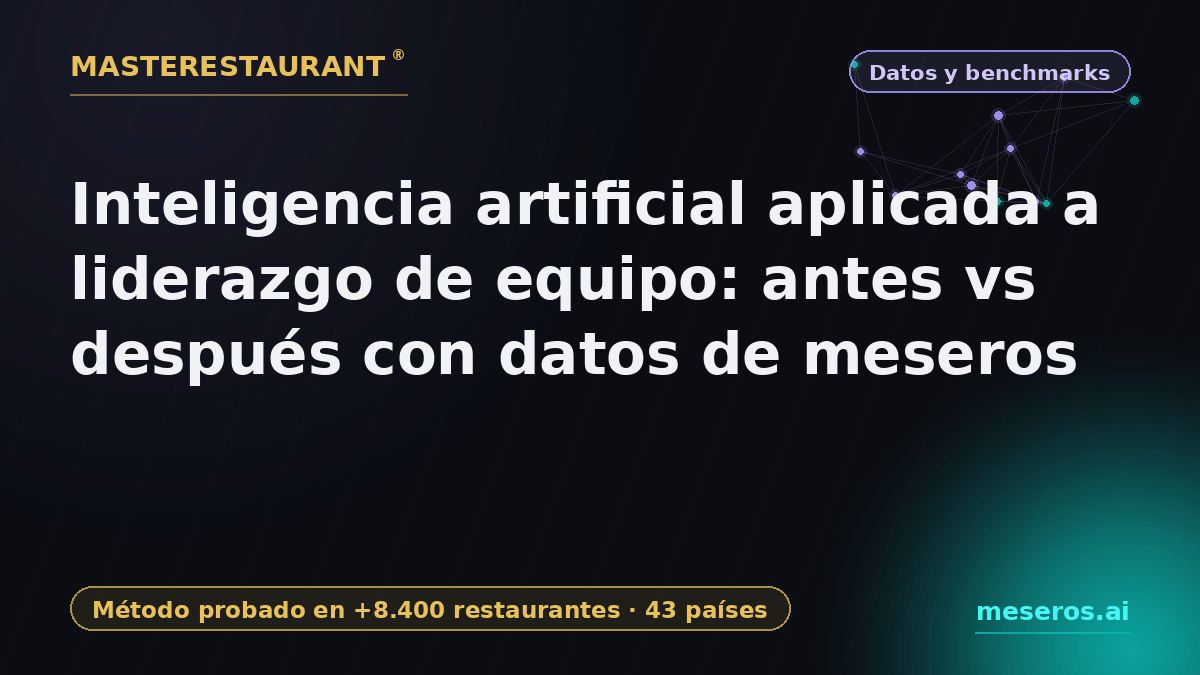 AI Leadership for Restaurant Teams: Data Before & After 2026 — Masterestaurant