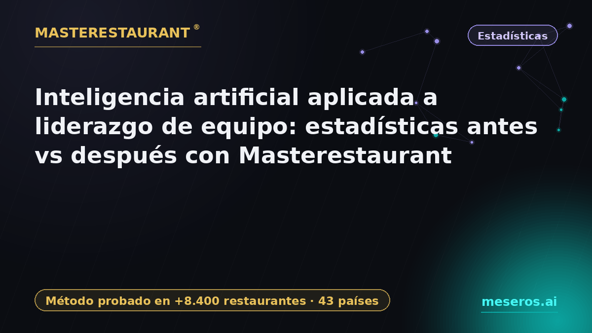 AI Applied to Team Leadership: Before vs After Statistics with Masterestaurant — Masterestaurant