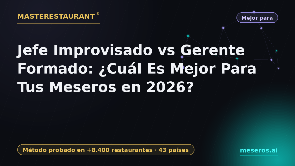 Untrained Boss vs Trained Manager: Which Is Better for Your Servers in 2026? — Masterestaurant
