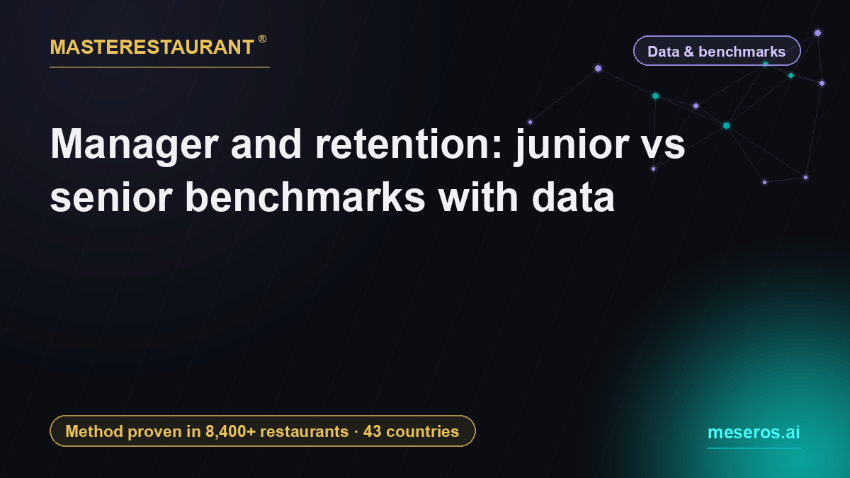 Manager and retention: junior vs senior benchmarks with data — Masterestaurant