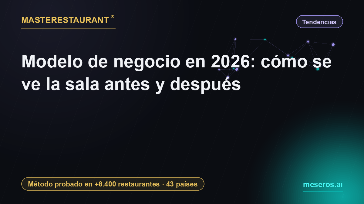 Modelo de negocio en 2026: cómo se ve la sala antes y después — Masterestaurant