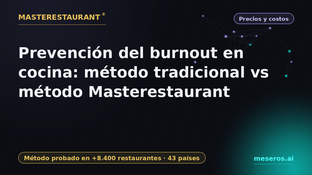 Kitchen Burnout Prevention: Traditional Method vs Masterestaurant Method — Masterestaurant