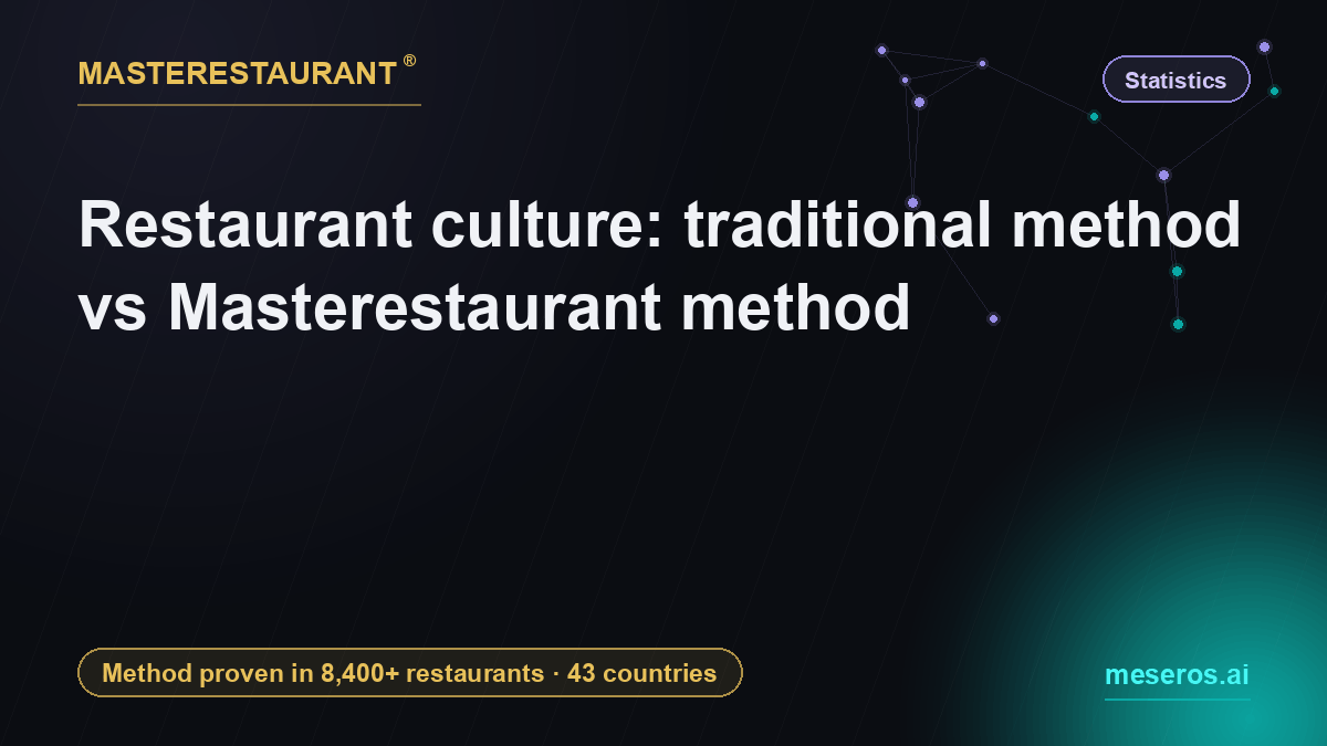 Restaurant culture: traditional method vs Masterestaurant method — Masterestaurant