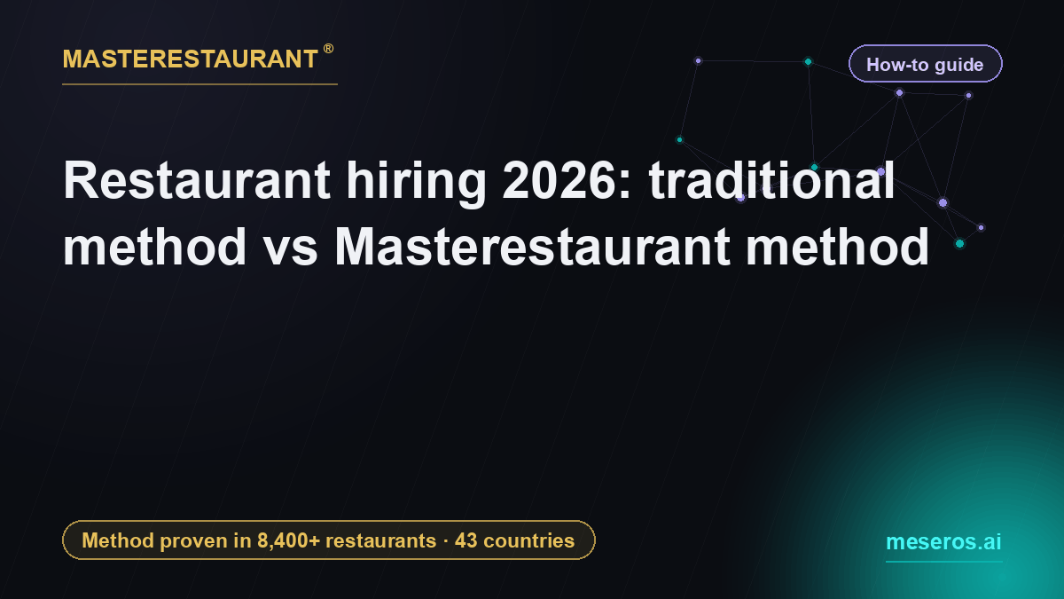 Restaurant hiring 2026: traditional method vs Masterestaurant method — Masterestaurant