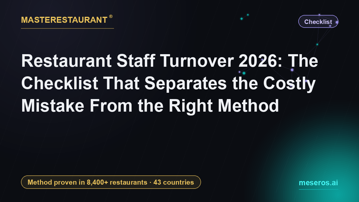 Restaurant Staff Turnover 2026: The Checklist That Separates the Costly Mistake From the Right Method — Masterestaurant