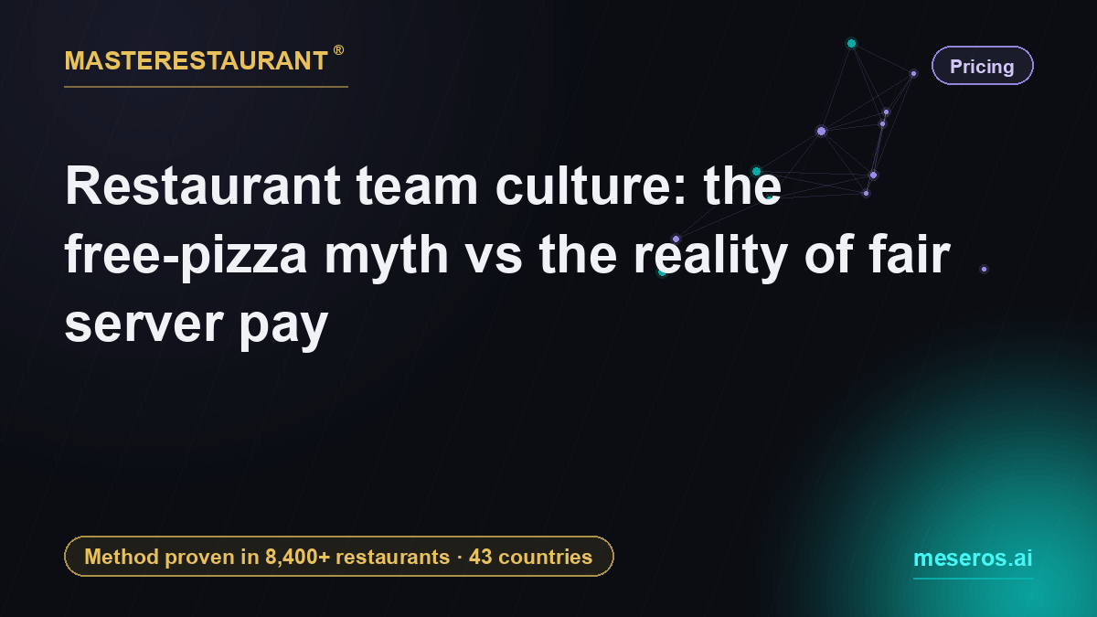 Restaurant team culture: the free-pizza myth vs the reality of fair server pay — Masterestaurant