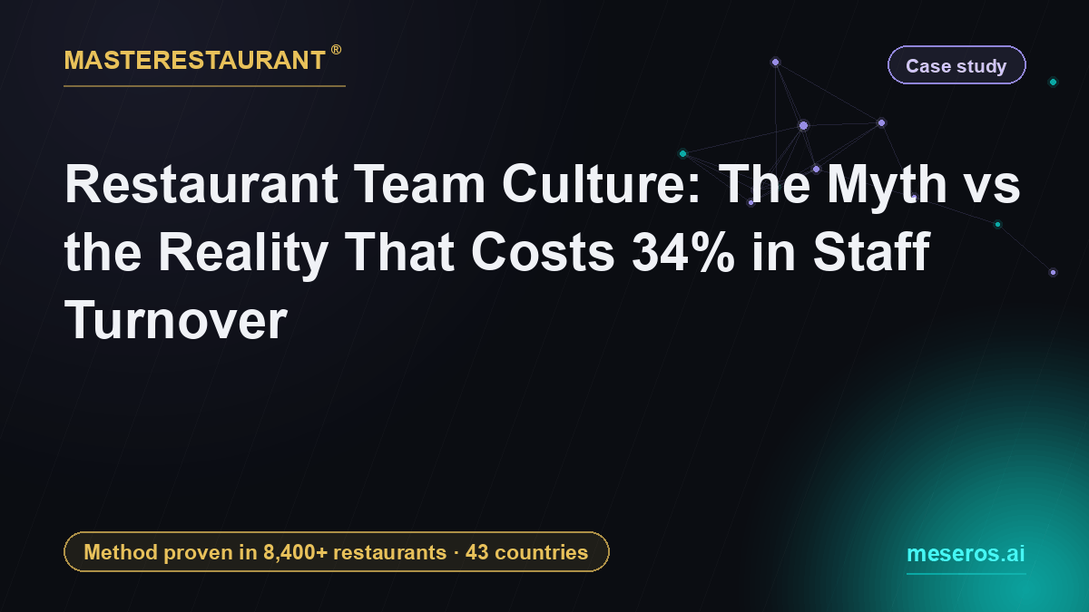 Restaurant Team Culture: The Myth vs the Reality That Costs 34% in Staff Turnover — Masterestaurant