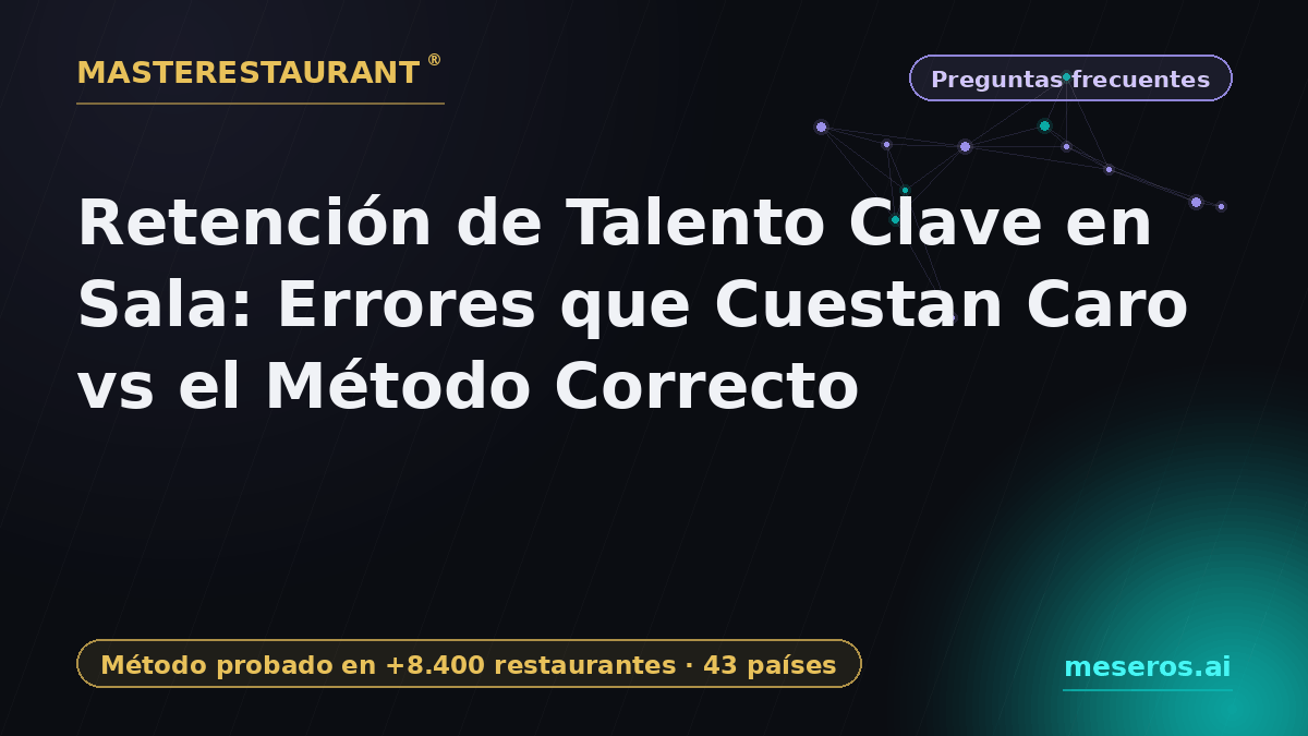 Key Talent Retention in the Dining Room: Costly Mistakes vs the Right Method — Masterestaurant