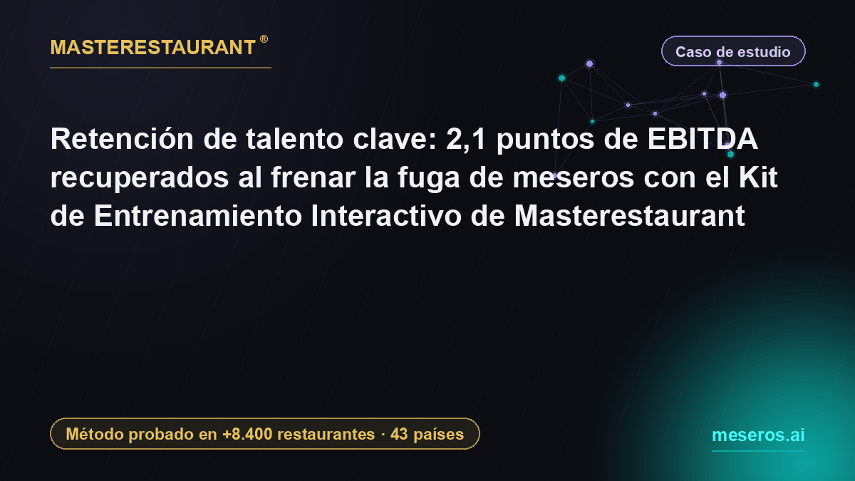 Key talent retention: 2.1 EBITDA points recovered by stopping server attrition with the Masterestaurant Interactive Training Kit — Masterestaurant