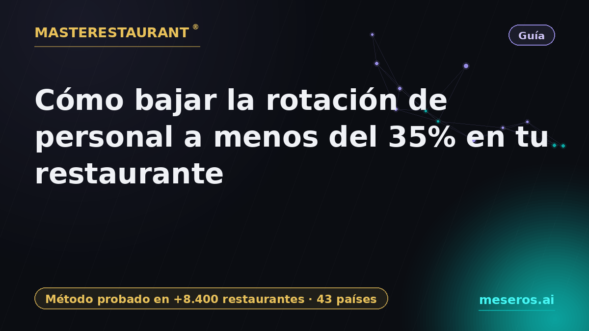 Cómo bajar la rotación de personal a menos del 35% en tu restaurante — Masterestaurant