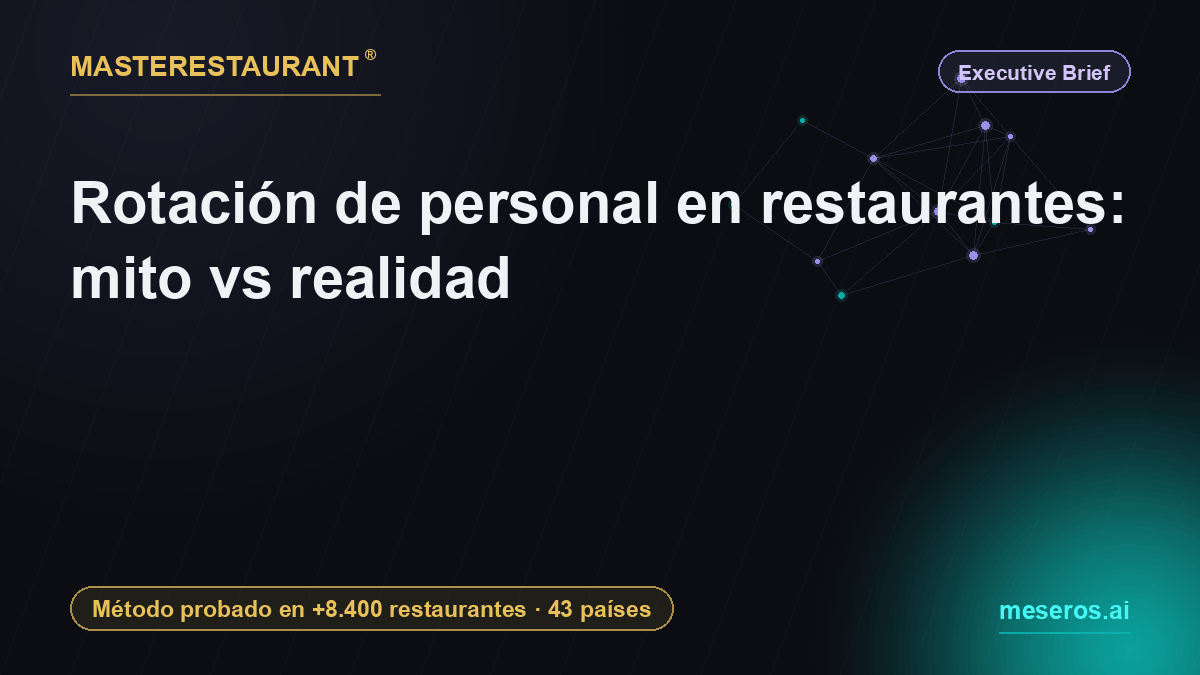 Rotación de personal en restaurantes: mito vs realidad — Masterestaurant
