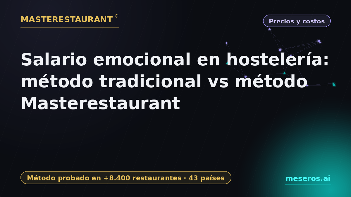 Emotional Salary in Hospitality: Traditional Method vs Masterestaurant Method — Masterestaurant