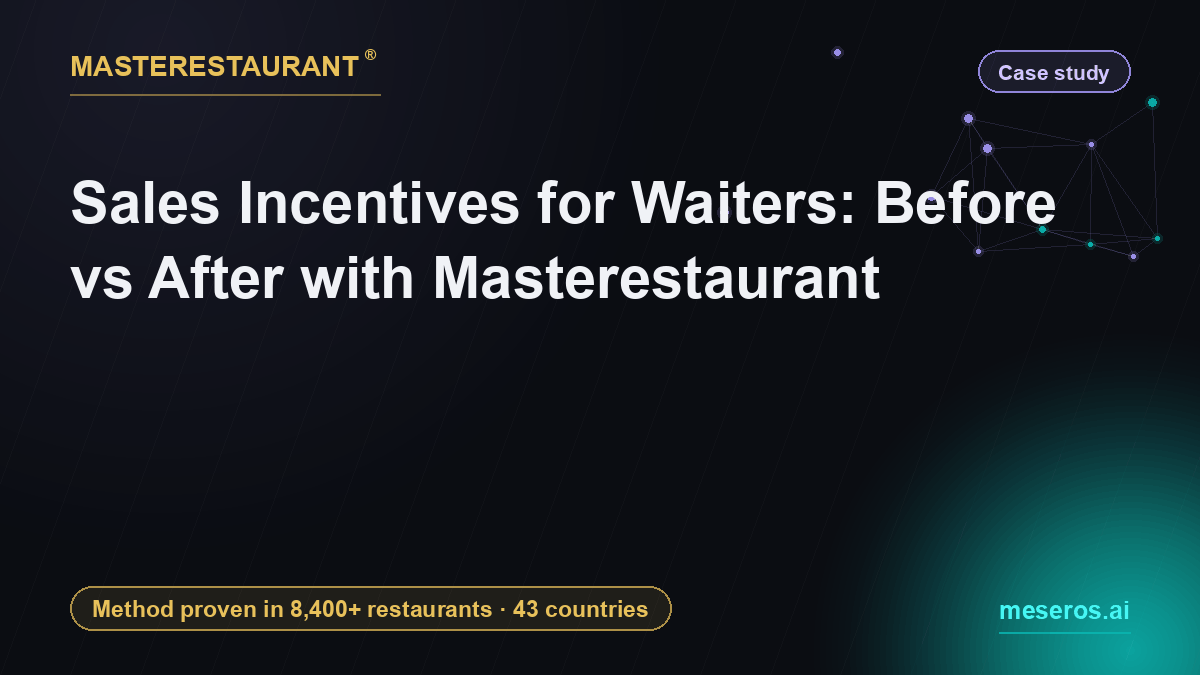 Sales Incentives for Waiters: Before vs After with Masterestaurant — Masterestaurant