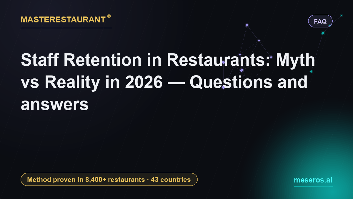 Staff Retention in Restaurants: Myth vs Reality in 2026 — Questions and answers — Masterestaurant