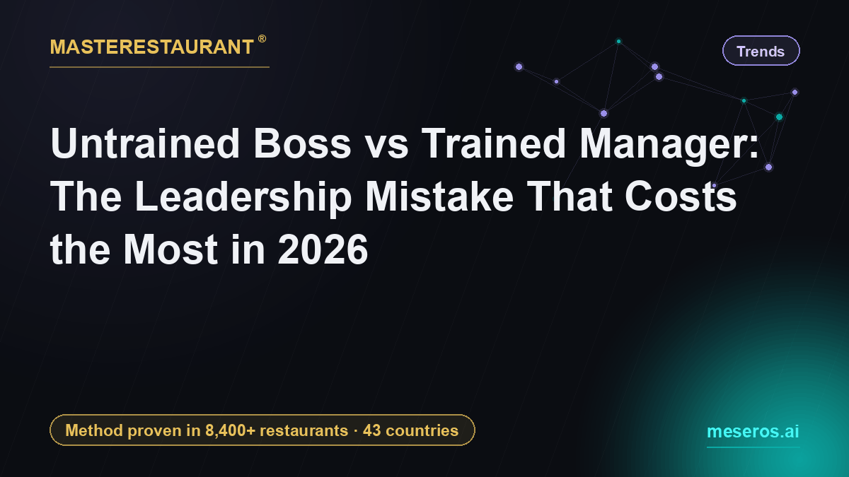 Untrained boss vs trained manager: the leadership mistake that costs the most in 2026 — Masterestaurant